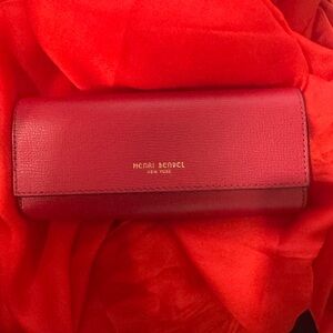 Henri Bendel Scarlet Red Women's Sunglasses Case Wallet
